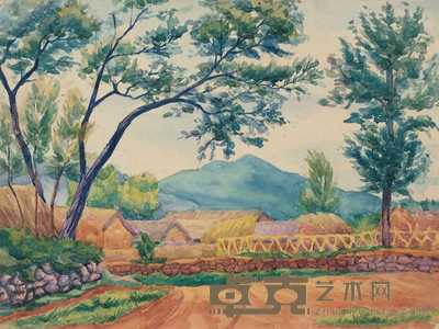 王济远 风景水彩稿 24×32cm